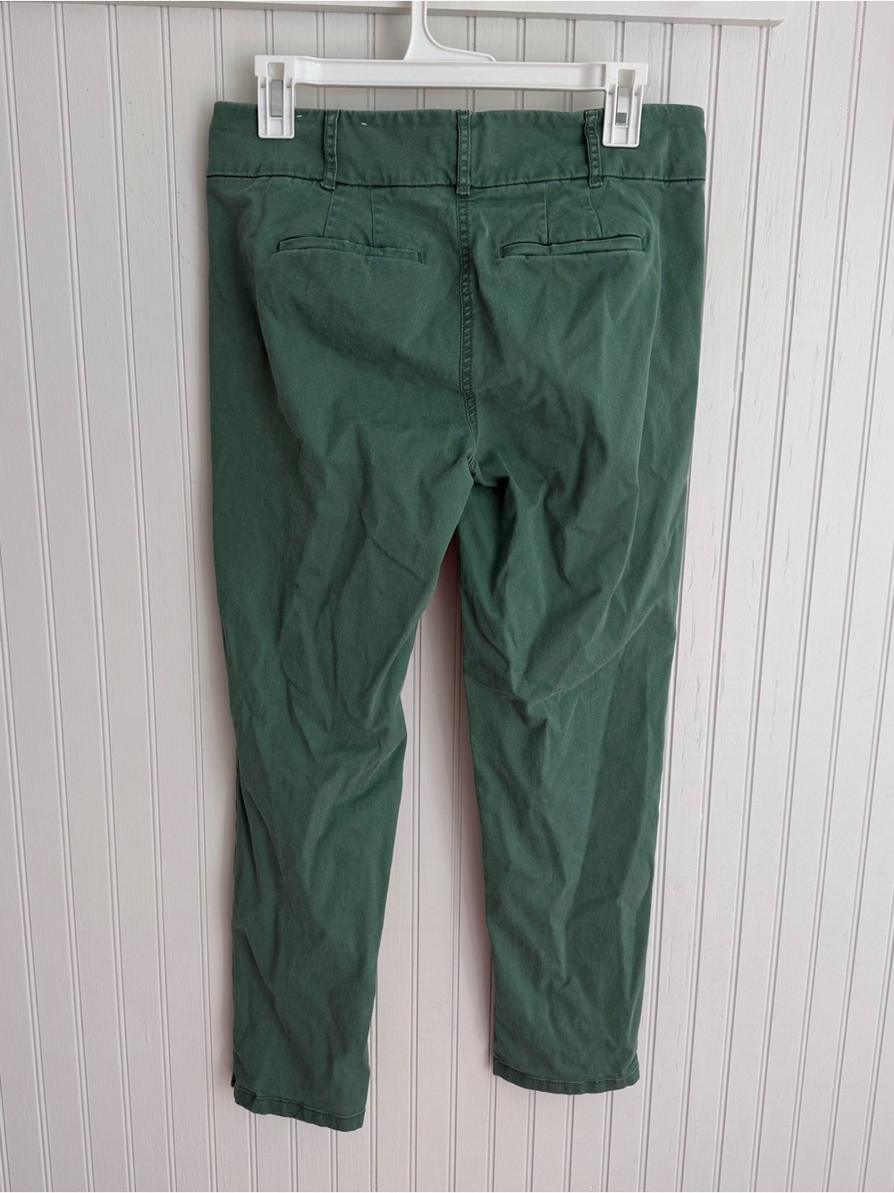 LOFT Green Cropped Pants Size 4 - Picture 4 of 4